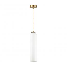 Odeon light 4642/1 PENDANT ODL20 361 золотой/белый Подвес E27 60W 220V VOSTI  - 1 купить